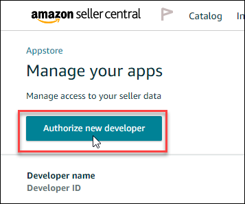 Authorize new developer