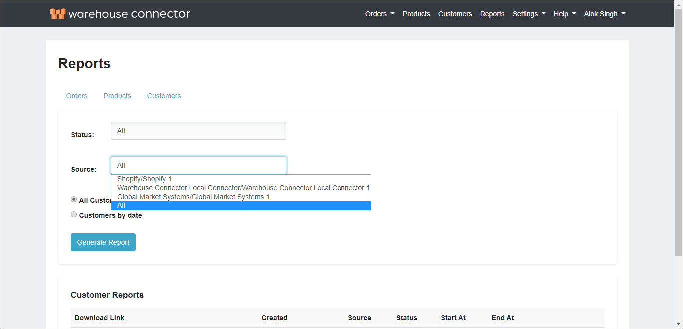 select the customer source select the customer source