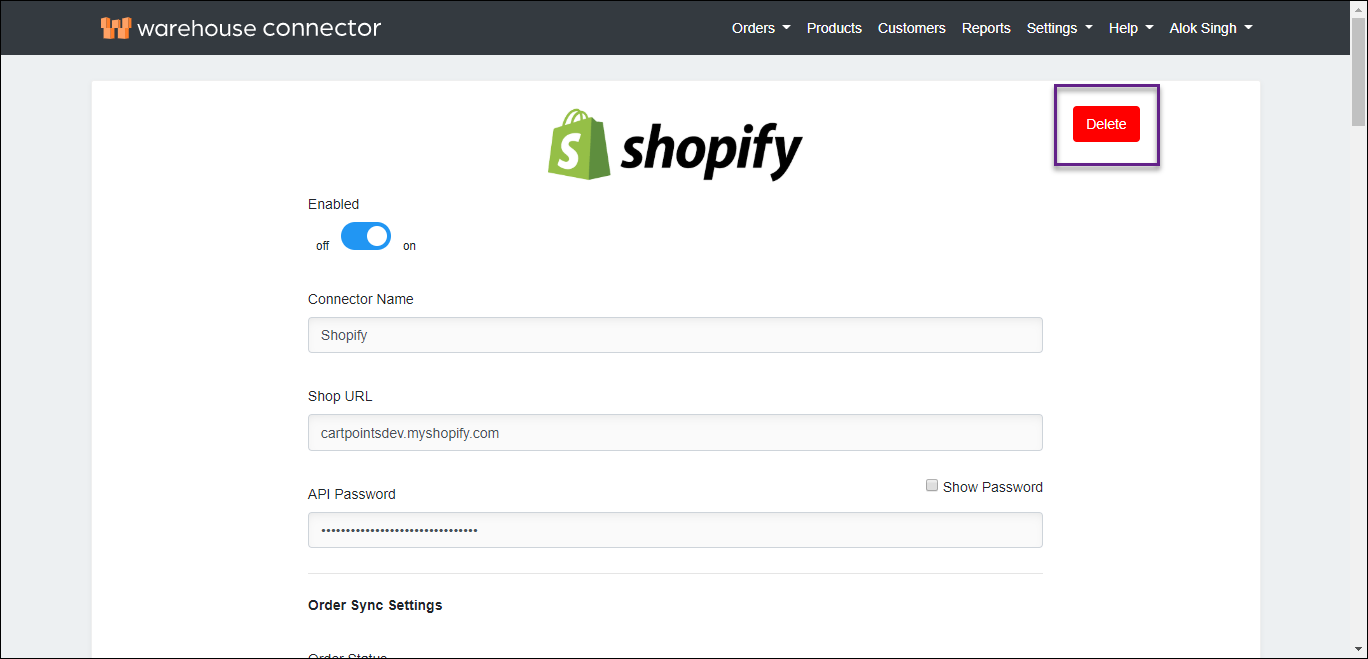 delete the connector delete the connector